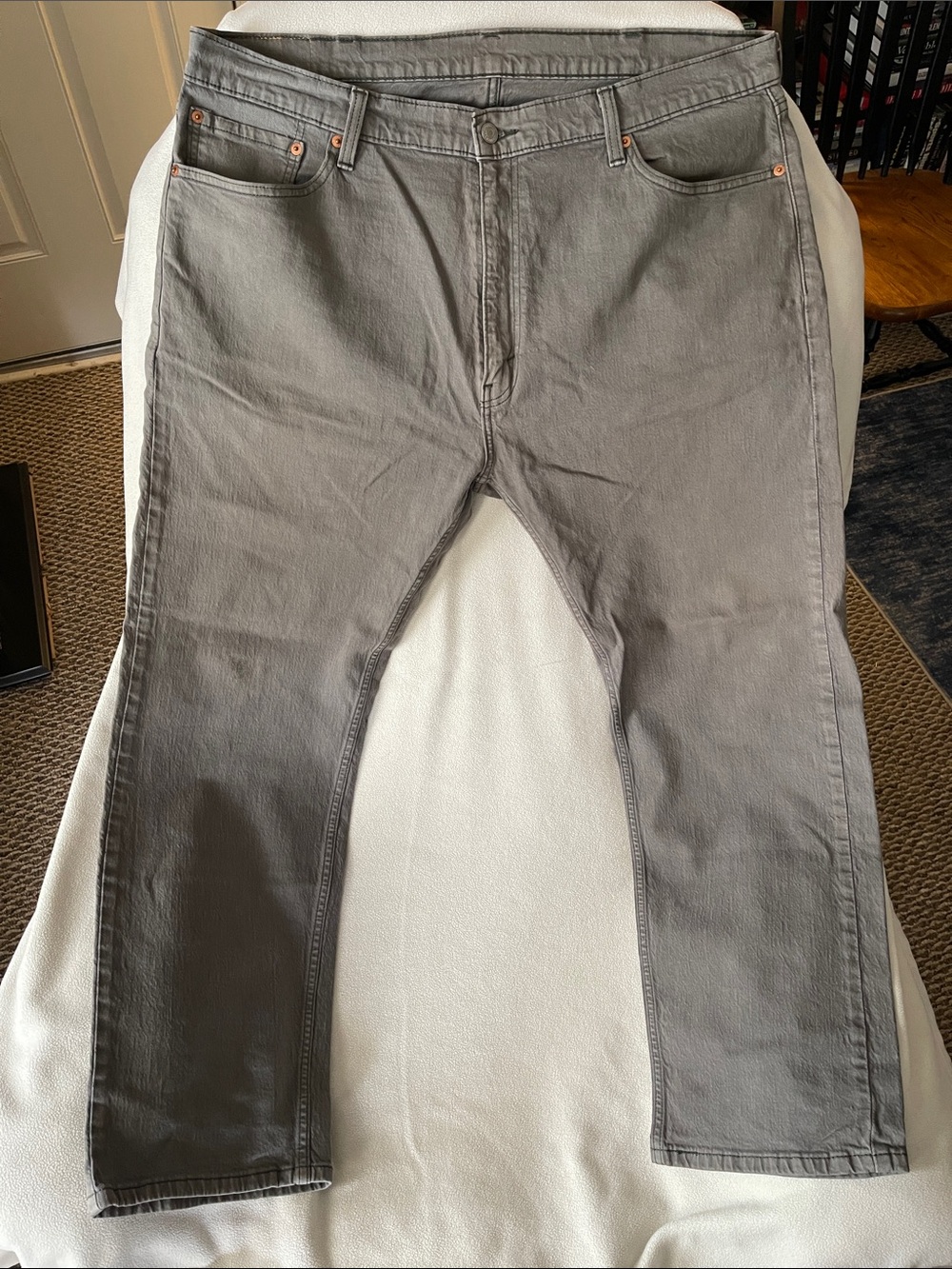 Levi's Men's Gray Straight Jeans 40x30